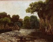 Gustave Courbet The Weir at the Mill oil painting